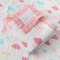 Serviette de bain en mousseline de coton pour nouveau-né, imprimé animal, haute densité, antimicrobienne, séchage rapide, hypoallergénique, pour le soin du bébé, utilisation en salle de bain