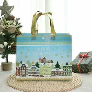 Bolsa de Tela Ecológica de Alta Calidad para Regalos de Navidad, Reutilizable, con Logotipo Personalizado, de Tela No Tejida - Product Image 5