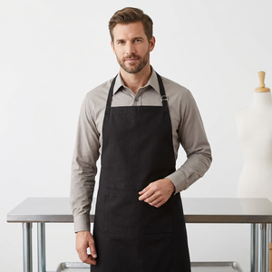 Heavy Duty Canvas <b>BBQ</b> Apron with Multiple Tool Pockets, Adjustable Straps, Ideal for Grilling Outdoors Hotel Uniforms Apron - Product Image 1
