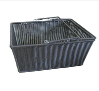 Panier de rangement en rotin PP tressé, fait main, écologique, imperméable, moderne, avec poignée, pour pain, fruits, cadeaux, pique-nique, personnalisable