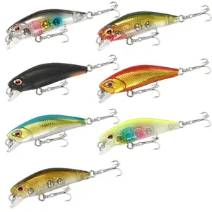 45mm 3.4g minnow Fishing Lure Artificial Hard Crank Bait Bass Fishing Wobblers Topwater Minnow Fish Lures