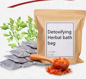 Detoxifying bitkisel banyo çantası, 30g/bireysel çanta, 4 bireysel çanta/paket