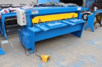 Nouvelle cisaille électrique à plaques en acier de 1,5 mm QC11-1.5X1300 avec moteur et PLC pour la découpe de tôles
