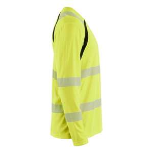 Blaklader-359910133399XXXL Hi-Vis เสื้อยืดแขนยาวป้องกันรังสียูวี Hi-Vis สีเหลือง/สีดำ-7330509932612 HI-VIS Workwear - Product Image 4