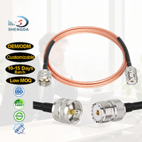 Kabel Koaksial RG316 UHF PL-259 Male ke Female 50 Ohm Low Loss untuk Radio HAM dan Antena CB Kabel Jumper Pigtail