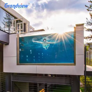주문 20ft 40ft 수영풀 선적 컨테이너를 위한 온천장 acryilc 창을 가진 개인적인 옥외 콘테이너 수영장