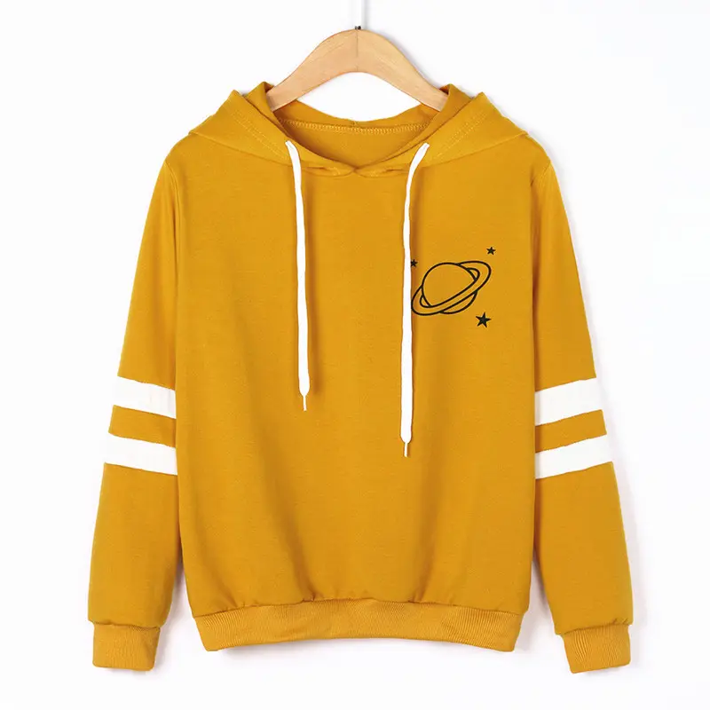 Sweat à capuche pour hommes en coton de haute qualité surdimensionné 360gsm jaune mode streetwear impression personnalisée logo