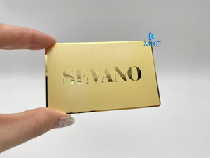 Золотые и черные деловые визитные металлические стальные карты - Product Image 6