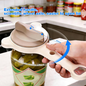 Ouvre-bouteille et ouvre-boîte en acier inoxydable à manche allongé avec design multifonctionnel <span class=keywords><strong>pour</strong></span> un ouverture sans effort des bouchons - Product Image 4