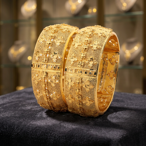 Brazalete chapado en oro teñido, Brazalete de moda, Brazalete chapado en oro teñido de latón, Brazalete chapado en oro indio, Joyería chapada en oro, Oro Joyería - Product Image 4