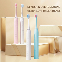 Brosse à dents électrique sonique automatique en promotion, soin buccal personnalisé, étanche IPX7, poils souples, portable, autonomie de 30 jours