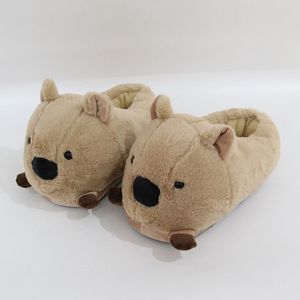 Chaussons d'intérieur en velours douillet pour femme, <span class=keywords><strong>homme</strong></span> et adulte, motif capybara, antidérapants - Product Image 2