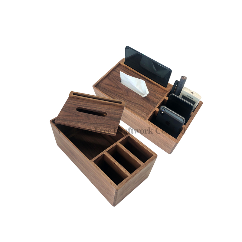 Оптовая продажа, многофункциональный настольный телефон из черного ореха/пульт дистанционного управления для телевизора/деревянная коробка для хранения ручек