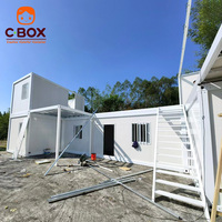 Villa modulaire Cbox de 20 pieds, maison multi-unités avec salle de bain, maison préfabriquée en conteneur détachable