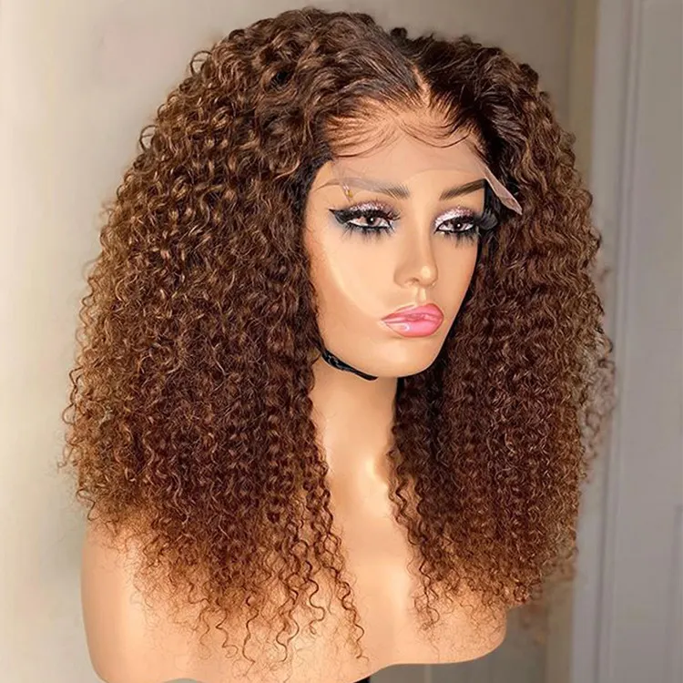 cheap brazilian hair wigs 100% human hair curly cuticle aligned lace front wigs vendors afro kinky curly frontal wig virgin hair