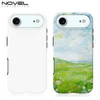 Coque de protection pour iPhone 17, 17Air, 17Pro, 17Pro, 17Pro Max, coque de luxe en TPU PC personnalisé 3D 2 en 1 enduit sublimation