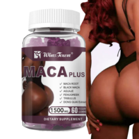 R27 High Potency Maca Plus Gummies met Zwarte Maca Wortel en Aguaje Fruitpoeder voor vrouwen, ter ondersteuning van heup- en billenvergroting
