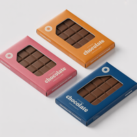 Boîte en papier personnalisée pour barre de chocolat, motif holographique de dessin animé, pour une barre de chocolat comestible aux champignons, boîte cadeau alimentaire pour enfant