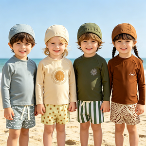 Kids Swimwear 2 Piece Children Beach Swimsuit Long Sleeve <strong>Swimming</strong> Suits <strong>Toddler</strong> Swim Wear Boys Girls <strong>Swimming</strong> <strong>Costumes</strong> - Product Image 4