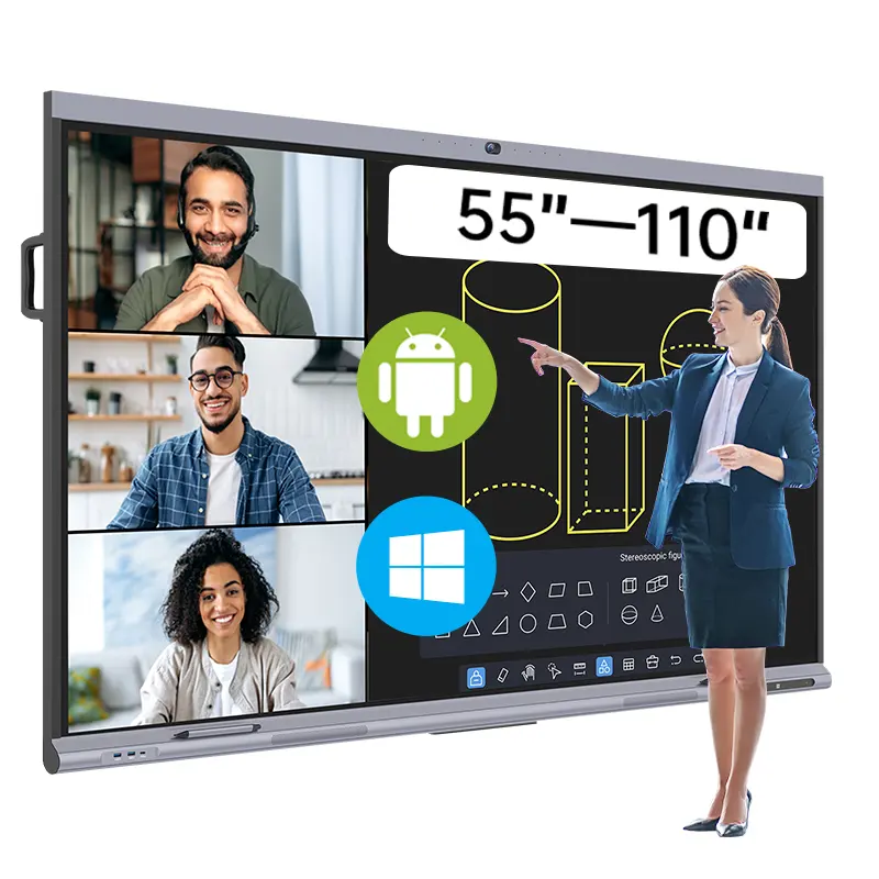 55 65 75 8698インチLCDインタラクティブパネルインタラクティブフラットパネルインタラクティブホワイトボードスマートボード学校用インタラクティブボード