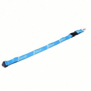 Promotional Solid Blank Plain Colored Exhibition Printed Polyester Holder Strap Keychain - Product Image 4
