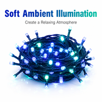 300 LED-Lichterkette 13m Grün 6V IP44 Feenlichter für Innen und Außen Weihnachtsbaum Party Feiertagsdekoration