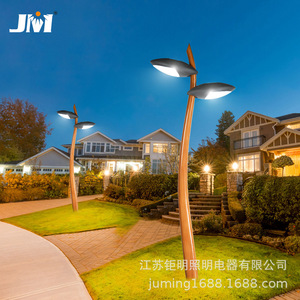 Farolas de Jardín Juming de 3m y 6m con Doble Cabezal LED, Diseño Moderno y Minimalista para Parques, Villas y Playas - Product Image 4