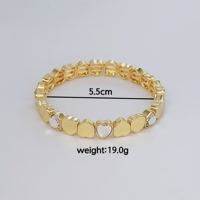 Bracelets Cœur Dorés et Argentés Élégants et Tendance – Simples, Brillants, Styles Variés, Polyvalents pour Fêtes, Quotidien, Accessoires et Cadeaux
