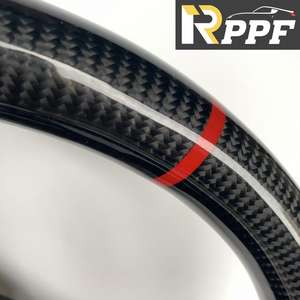 Volant en cuir et fibre de carbone véritable de haute qualité RPPF pour <span class=keywords><strong>Audi</strong></span> <span class=keywords><strong>Q2</strong></span> 2017-2019, vente en gros à prix réduit - Product Image 5