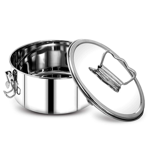DFP01 Vente en gros : Marmite à vapeur portable avec couvercle et poignée, boîte repas isotherme, récipient chauffant pour extérieur - Product Image 1