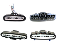 Connecteur de faisceau de câblage automobile 10 broches 6189-0515, étanche, femelle, pour phare, avec gaine de protection pour borne
