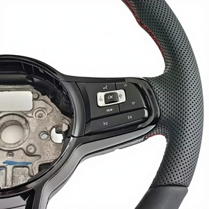 Volante de Cuero Personalizado para VW <span class=keywords><strong>Golf</strong></span> Polo Caddy Beetle MK4 <span class=keywords><strong>MK7</strong></span> 7.5R - Product Image 5