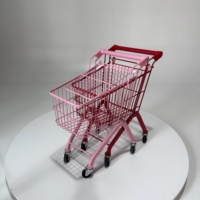 Chariot de courses pliable léger à 4 roues avec structure en maille fine, couleur personnalisable, pour enfants