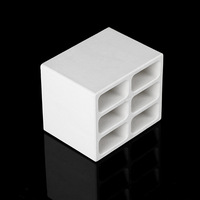 Caverne en céramique pour aquarium, design stable pour le fond, structure à ouvertures multiples, abri commercial pour l'élevage des crevettes