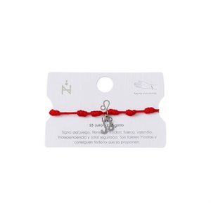 Pulsera con Dije de León, Cordón Rojo, Acero Inoxidable, Hecha a Mano, Joyería de Regalo Unisex, Estilo Clásico - Product Image 2