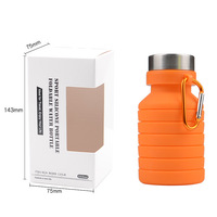 Botella Deportiva Plegable de Silicona, Portátil, Ecológica, con Función de Bebida Directa, Apta para Líquidos Calientes, Aislamiento Térmico, para Camping