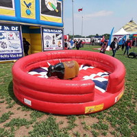 Machine à monter le taureau gonflable électrique Crazy Bull Riding Machine mécanique Bull Ride gonflable pour adultes