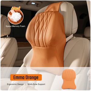 Oreiller universel mince pour Audi/BMW/Mercedes Appui-tête confortable et doux Logo personnalisable <span class=keywords><strong>Accessoire</strong></span> automobile essentiel - Product Image 4