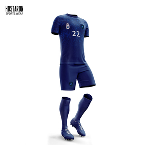 HOSTARON di alta qualità retrò squadra di Club di calcio indossare uniforme maglia da calcio personalizzato sublimazione ricamo uomo maglia calcio - Product Image 1