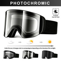 Lunettes de ski photochromiques personnalisées par le fabricant, protection UV400, lunettes de sport pour la neige, verres polarisés, lunettes de snowboard et de ski OEM