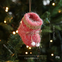 Ornements de Noël suspendus de forme unique, mini-bottes festives pour la décoration de l'arbre de Noël, pendentifs de Noël exquis