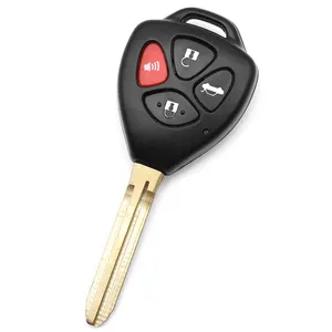 Araba uzaktan anahtar kapağı araç anahtarı kabuk boş uzaktan araba anahtarları ve t-oyota c-amry için uzaktan
