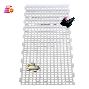 Tablero de plástico para aves de corral, fácil y rápido de instalar, 120x500mm, con fugas de pollos, con listón