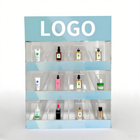 Support d'affichage personnalisé en plexiglas pour flacon d'huile de maquillage, support d'affichage cosmétique en acrylique