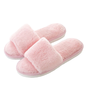 Chaussons d'hiver chauds en fausse fourrure pour femmes, pointures 36-41, vente en gros, modèles plats à bout fermé et antidérapants pour la maison - Product Image 4