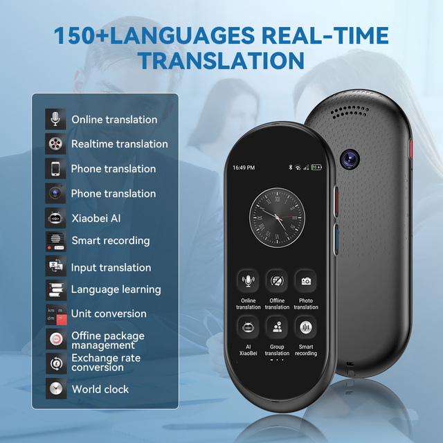 VORMOR A10 Electronic Smart AI Translation Device 4G Online Global Language Translator Portable Mini Voice Translators