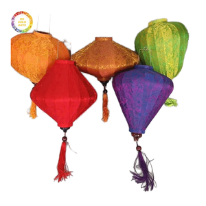 Lanternes en papier argenté chinoises traditionnelles écologiques faites à la main, impression sérigraphique, méthode d'impression 4 couleurs, Noël, maison - Product Image 4