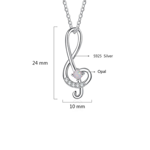 Offre Spéciale S925 Sterling Silver Opale Pendentif Collier Rhodium Plaqué Populaire Opale Pierre Anniversaire Cadeau De Mariage Usine En Gros - Product Image 6
