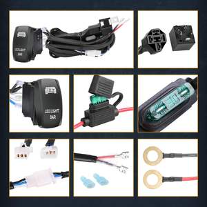 Высококачественный светодиодный фонарь, жгут проводов, 1 Свинец, 12 В, 40 А, реле, предохранитель, нейлоновый жгут проводов, комплект - Product Image 3