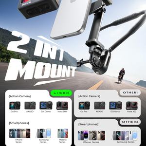 Soporte de Pecho Universal LISEN para Teléfono y Cámara de Acción, Compatible con iPhone 15, Samsung Galaxy, GoPro Hero, <span class=keywords><strong>AKASO</strong></span>, Insta360X5 de 4-11 cm - Product Image 6